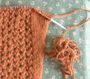 sleeve and yarn