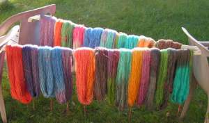 hanging yarn